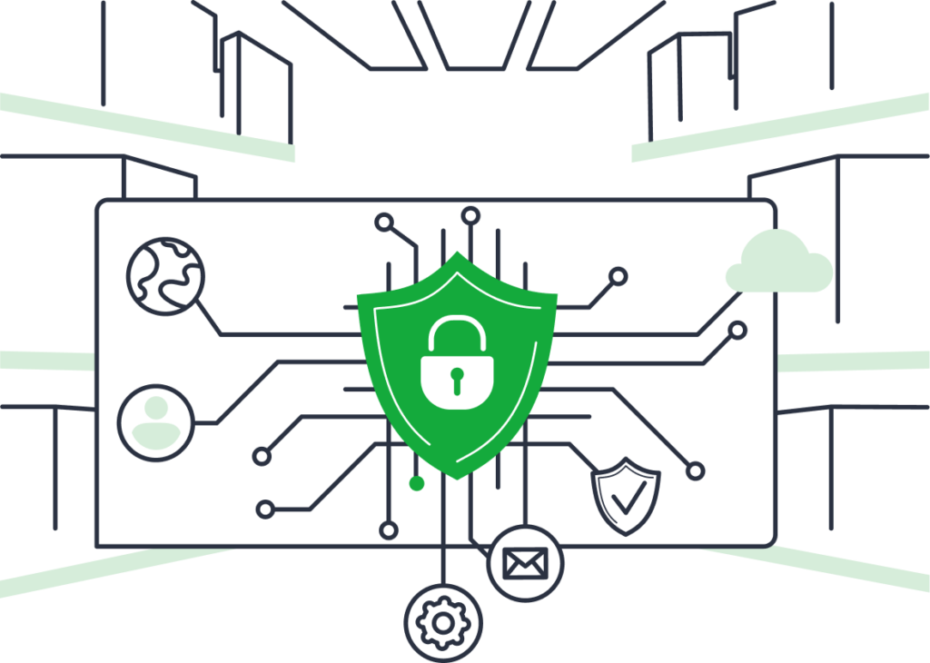 Well, hello there, friends! Its always a pleasure to share something exciting, especially when it involves keeping your precious cargo safe and sound. Picture this: a beautifully illustrated green shield adorned with a sturdy padlock right at its heart. Doesn’t that instill a sense of assurance? Surrounding this symbol of security are icons like the vast globe and fluffy cloud—each adding their unique touch to our virtuous mission. But wait—amidst it all is an enchanting backdrop of abstract server racks. These arent just any server racks; they evoke ShipMonk.coms unwavering commitment to safeguarding your treasures within the Bonded Section 321 environment. You see, safety isn’t just a protocol here—it’s woven into the very fabric of what we do at ShipMonk.com. Its as though were saying, Weve got your back, no matter where in the world you or your packages might be navigating from or to. So rest easy knowing with each shipment comes peace of mind—a little bond between us all in this grand adventure!. via ShipMonk.com