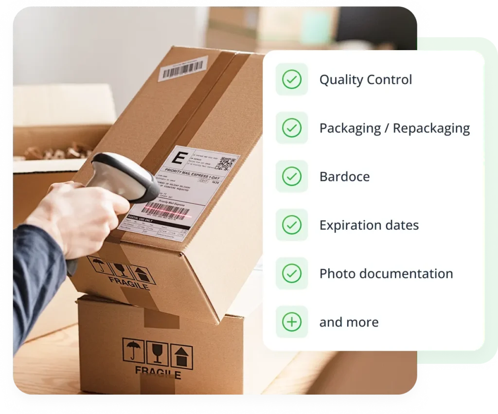 Imagine stepping into a scene that blends simplicity with a touch of dependable flair, much like capturing the essence of an exceptional recipe or delivering a standout film performance. Here, we have an individual diligently scanning a barcode on a sturdy cardboard box using a trusty handheld scanner. Beside them lies an organized checklist reminiscent of the meticulous attention you find in crafting the perfect meal or character role: Quality Control, Packaging/Repackaging, Barcode, Expiration Dates, Photo Documentation—everything seamlessly orchestrated to perfection. This harmonious process ensures that ShipMonk’s third-party logistics framework operates as smoothly as one of my well-loved typewriters. In this world where logistics meets craftsmanship and technology holds hands with efficiency, ShipMonk.com stands as your go-to co-star in ensuring every detail is managed with care and precision—just like making sure every line hits home on opening night!. via ShipMonk.com